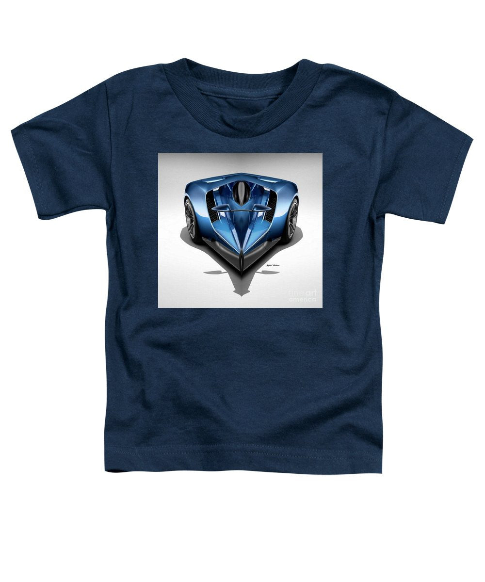 T-shirt pour tout-petits - Voiture bleue 002