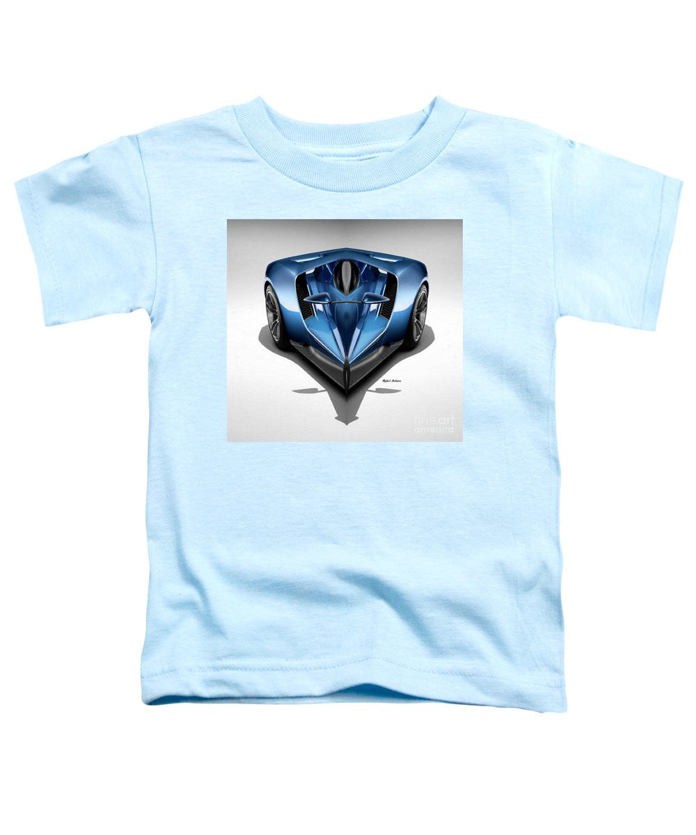 T-shirt pour tout-petits - Voiture bleue 002