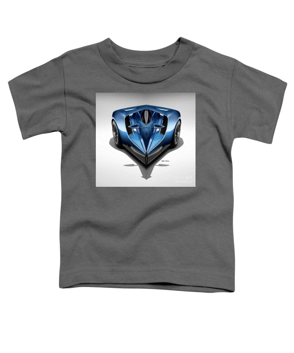 T-shirt pour tout-petits - Voiture bleue 002