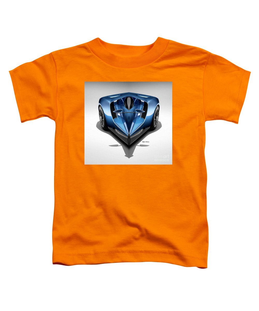 T-shirt pour tout-petits - Voiture bleue 002