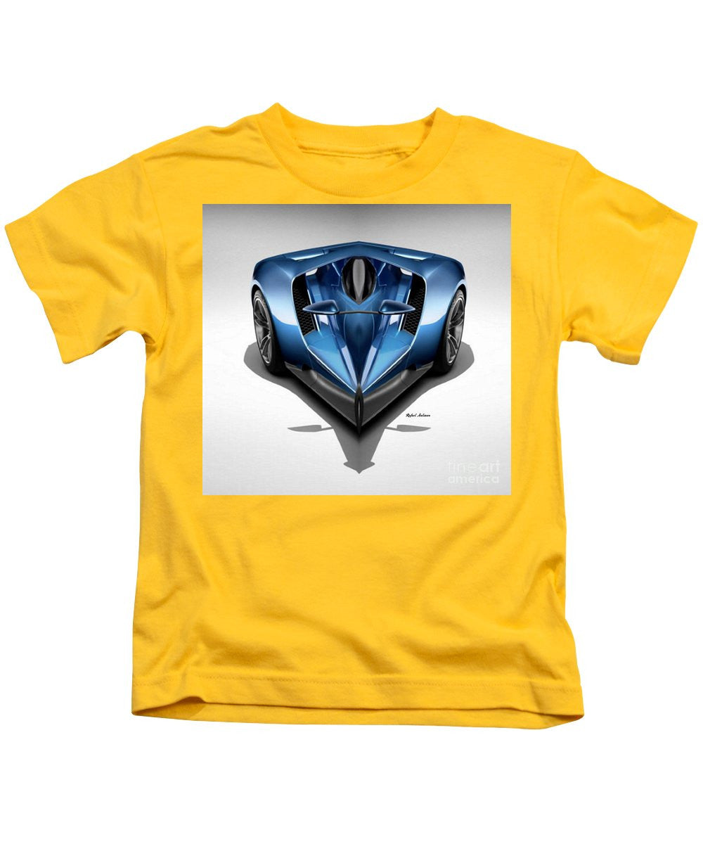 Kids T-Shirt - Blue Car 002