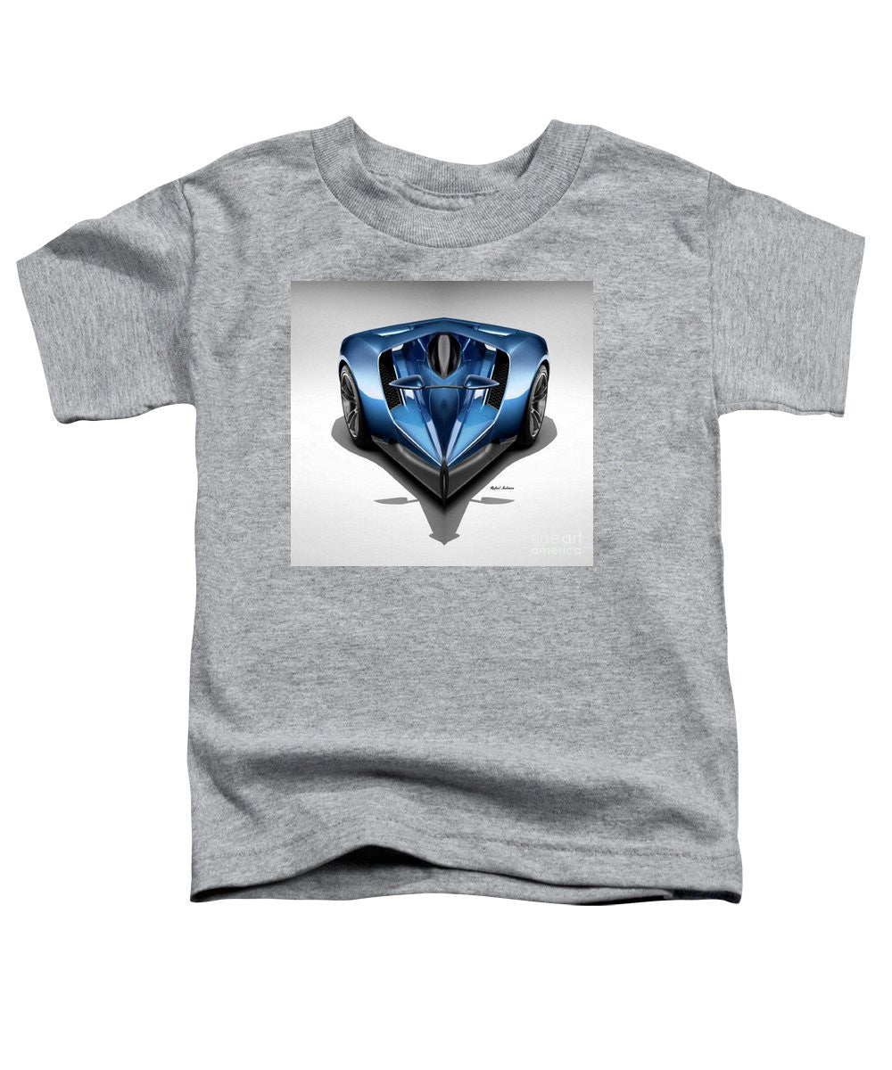 T-shirt pour tout-petits - Voiture bleue 002