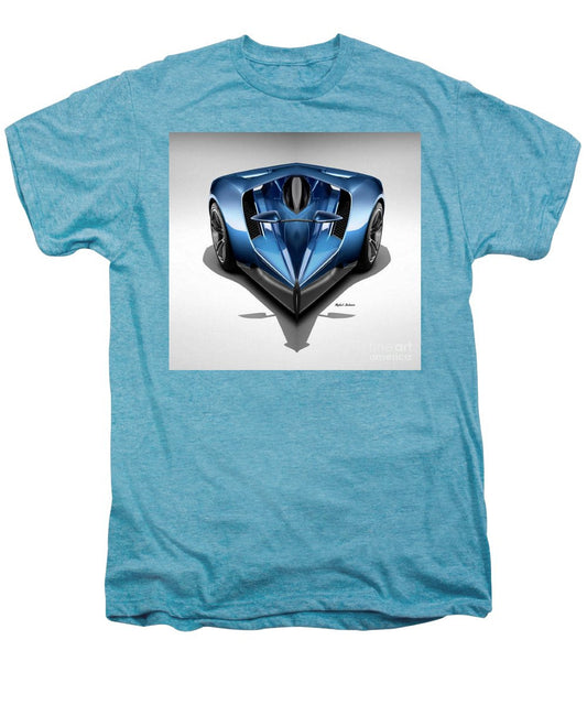 T-shirt Premium Homme - Voiture Bleue 002