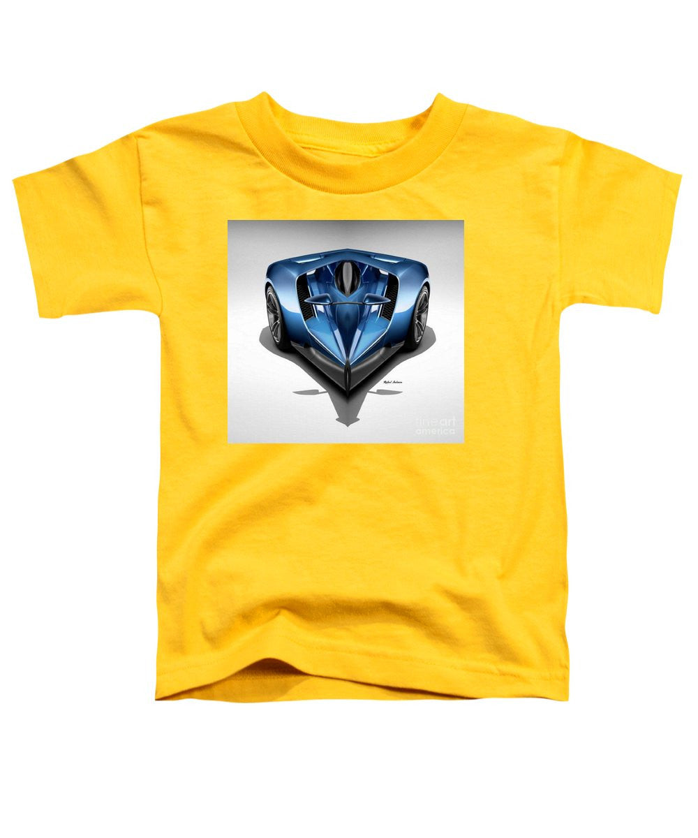 T-shirt pour tout-petits - Voiture bleue 002