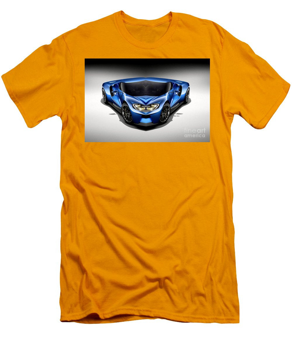 Men's T-Shirt (Slim Fit) - Blue Car 003