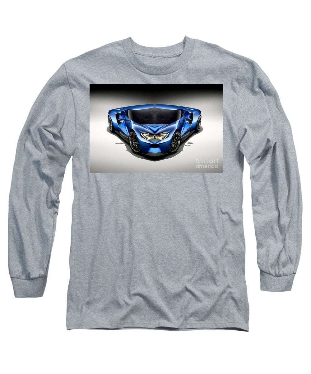 Long Sleeve T-Shirt - Blue Car 003