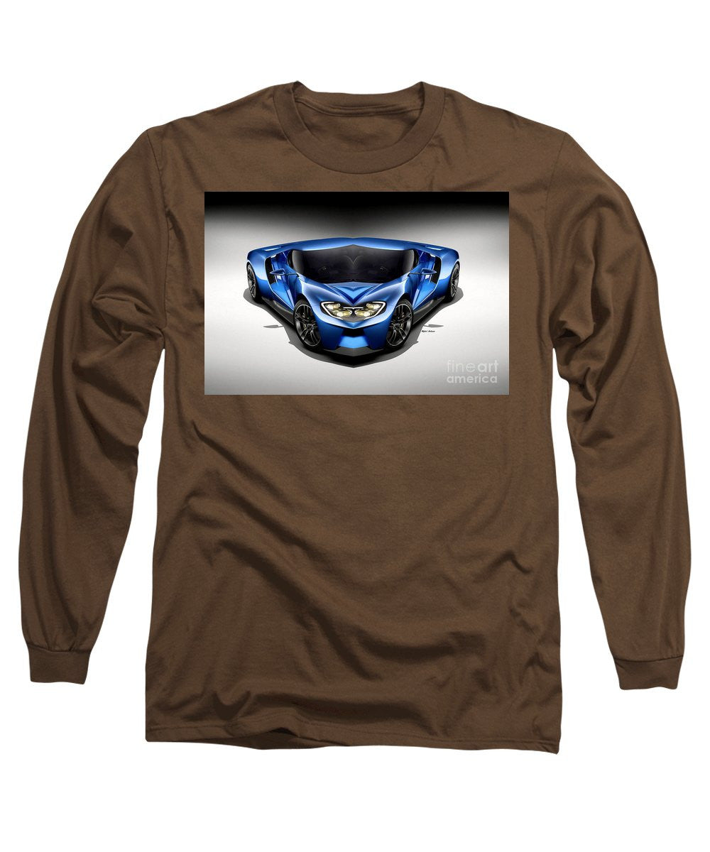 Long Sleeve T-Shirt - Blue Car 003