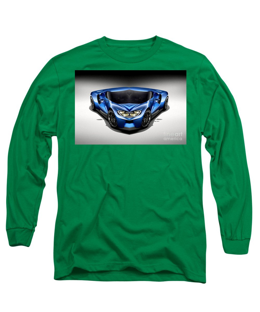 Long Sleeve T-Shirt - Blue Car 003