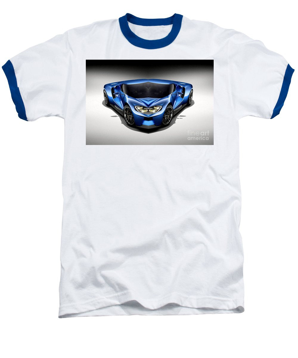 Baseball T-Shirt - Blue Car 003