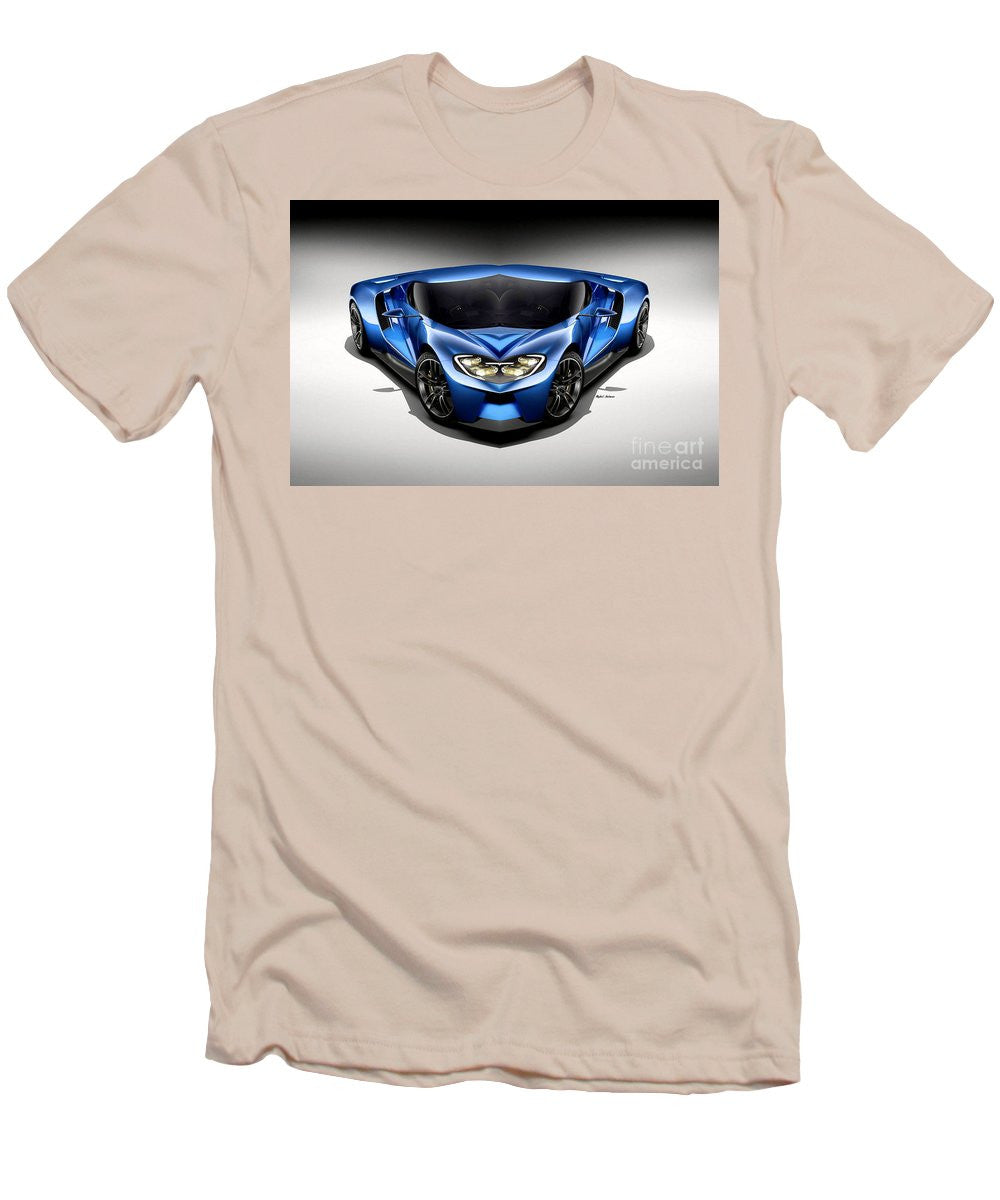 Men's T-Shirt (Slim Fit) - Blue Car 003