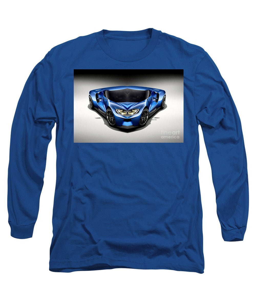 Long Sleeve T-Shirt - Blue Car 003