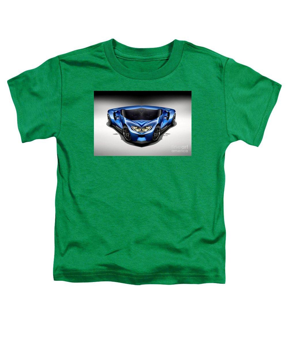 Toddler T-Shirt - Blue Car 003
