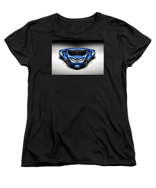 Women's T-Shirt (Standard Cut) - Blue Car 003