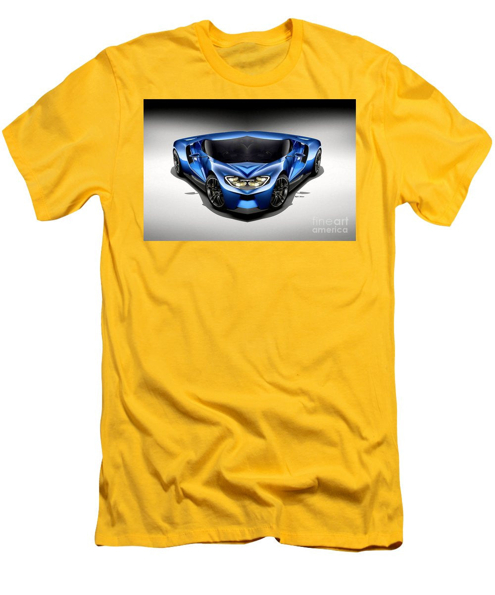 Men's T-Shirt (Slim Fit) - Blue Car 003