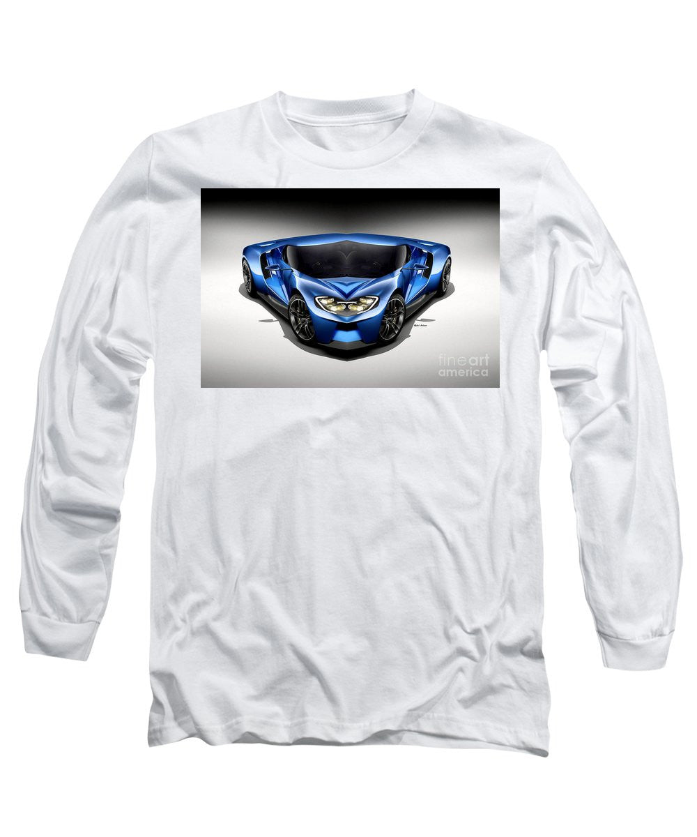 Long Sleeve T-Shirt - Blue Car 003