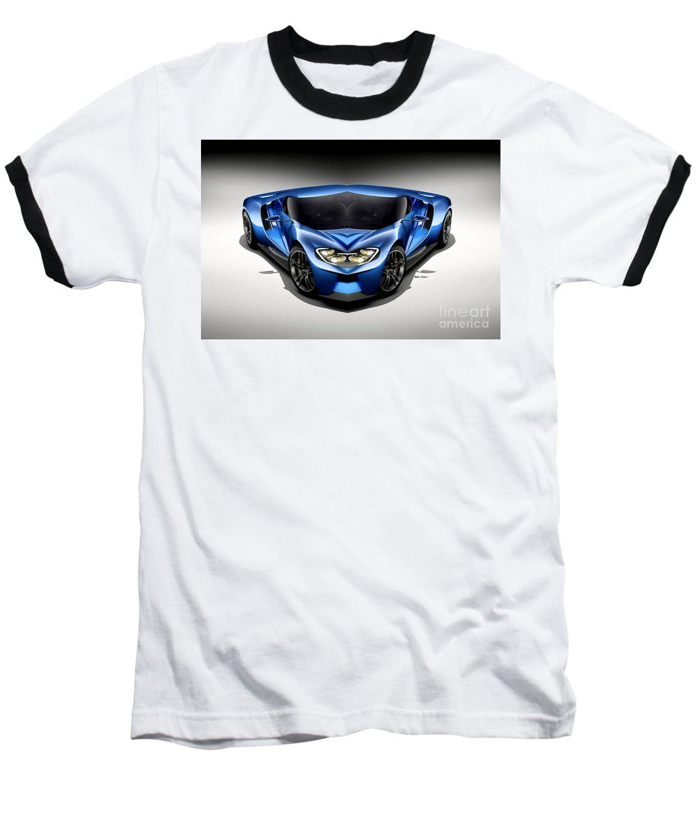 Baseball T-Shirt - Blue Car 003
