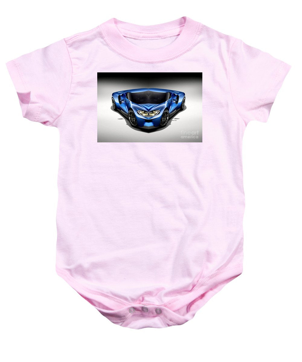 Baby Onesie - Blue Car 003