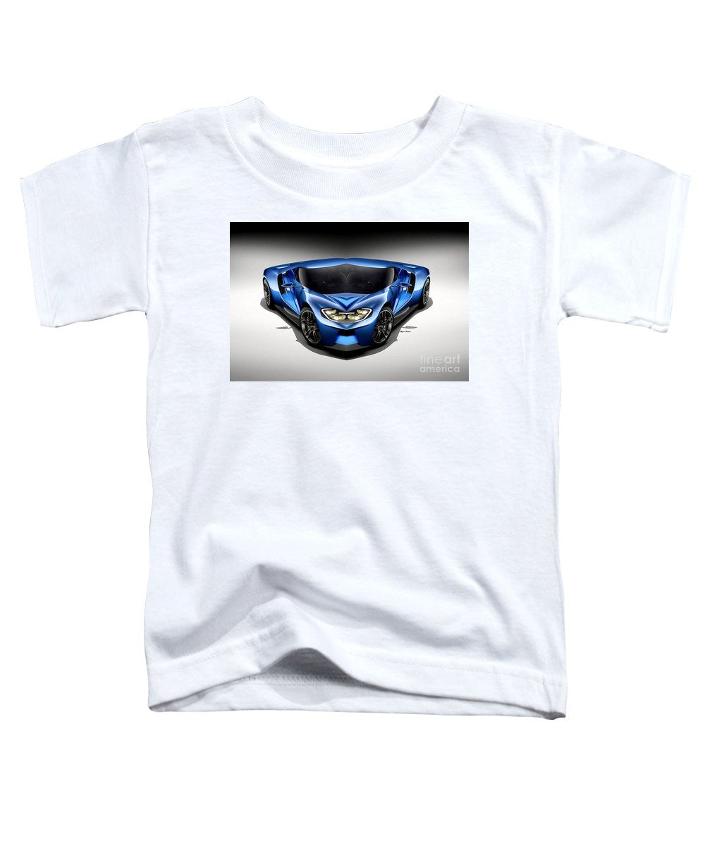 Toddler T-Shirt - Blue Car 003