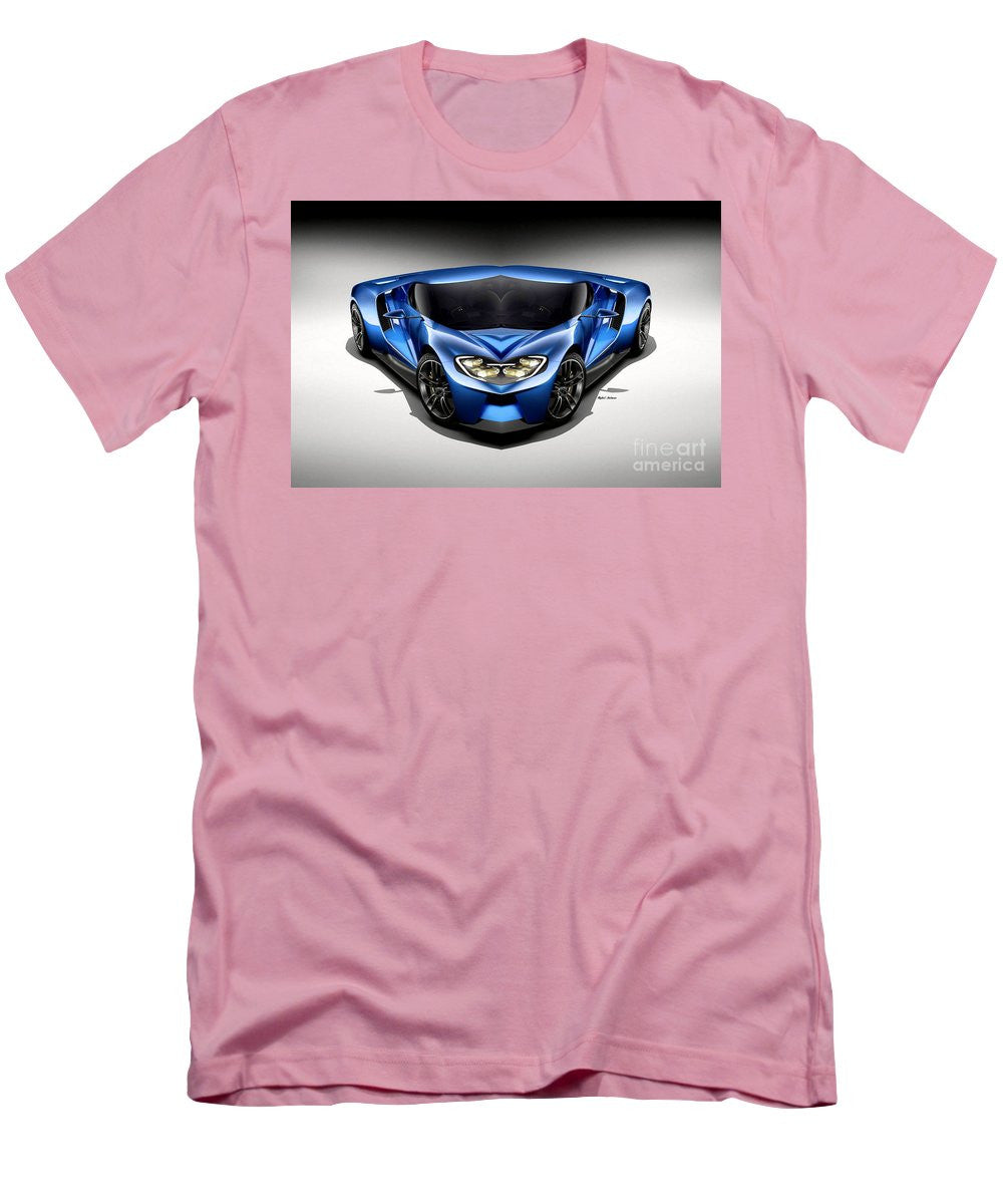 Men's T-Shirt (Slim Fit) - Blue Car 003