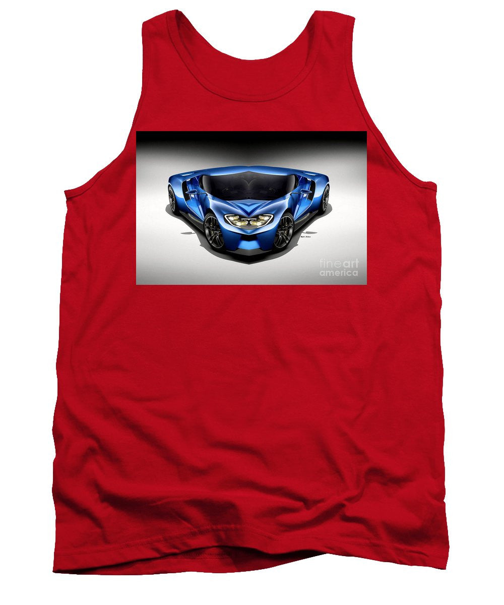 Tank Top - Blue Car 003