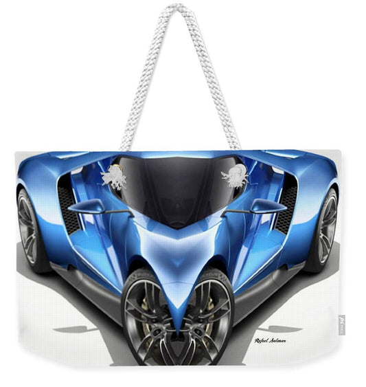 Sac fourre-tout pour week-end - Voiture bleue 01