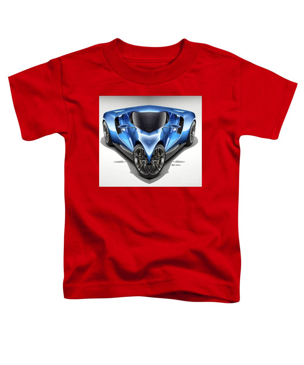Toddler T-Shirt - Blue Car 01