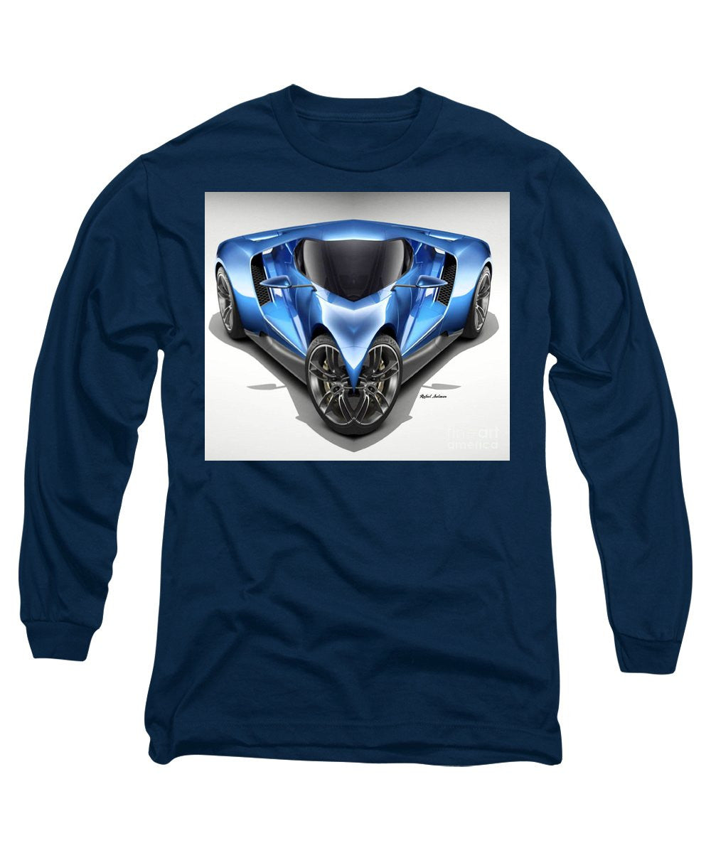 Long Sleeve T-Shirt - Blue Car 01