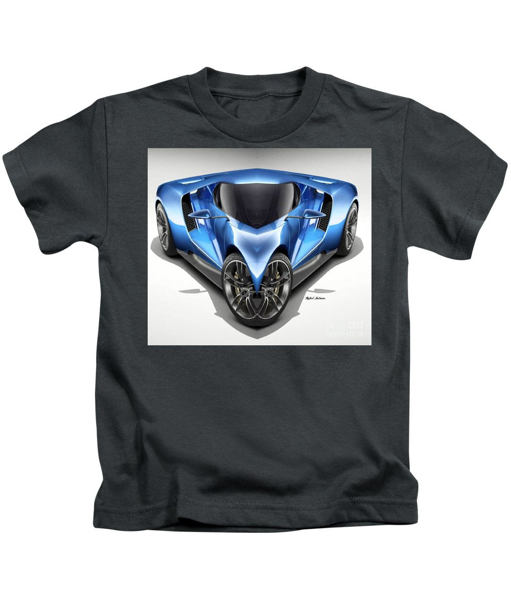 Kids T-Shirt - Blue Car 01