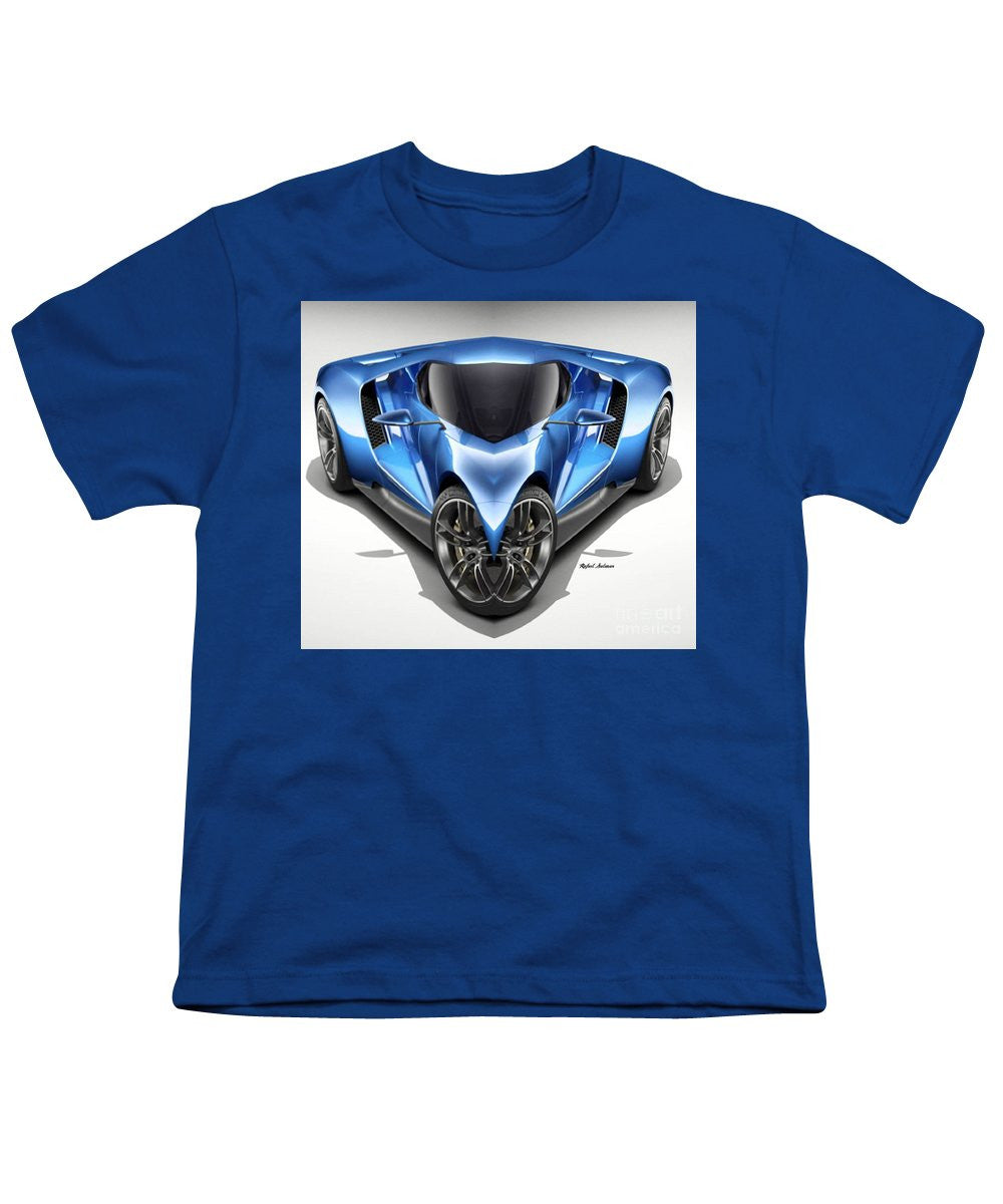 Youth T-Shirt - Blue Car 01