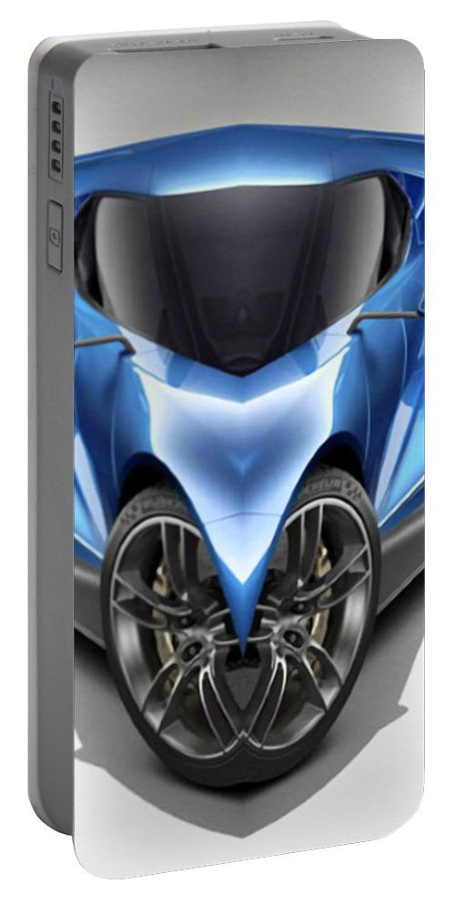 Portable Battery Charger - Blue Car 01