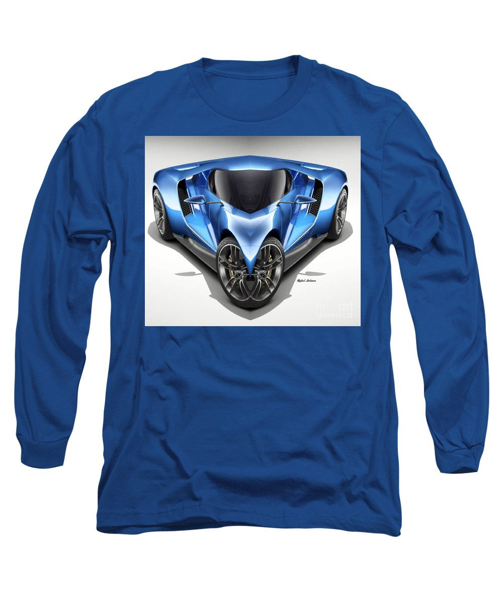 Long Sleeve T-Shirt - Blue Car 01