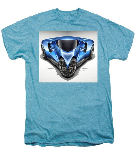 T-shirt Premium Homme - Voiture Bleue 01