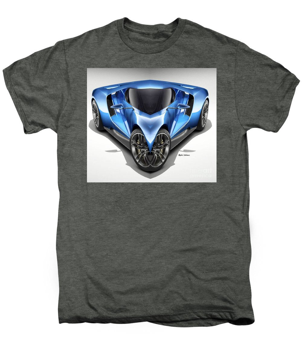 Men's Premium T-Shirt - Blue Car 01