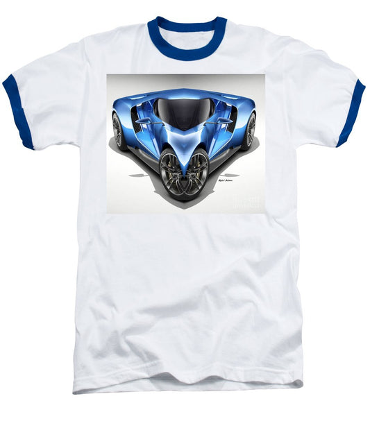 Baseball T-Shirt - Blue Car 01