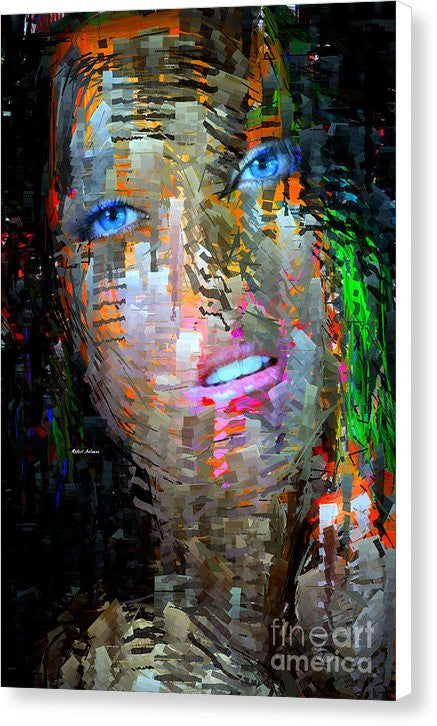 Impression sur toile - Yeux bleus