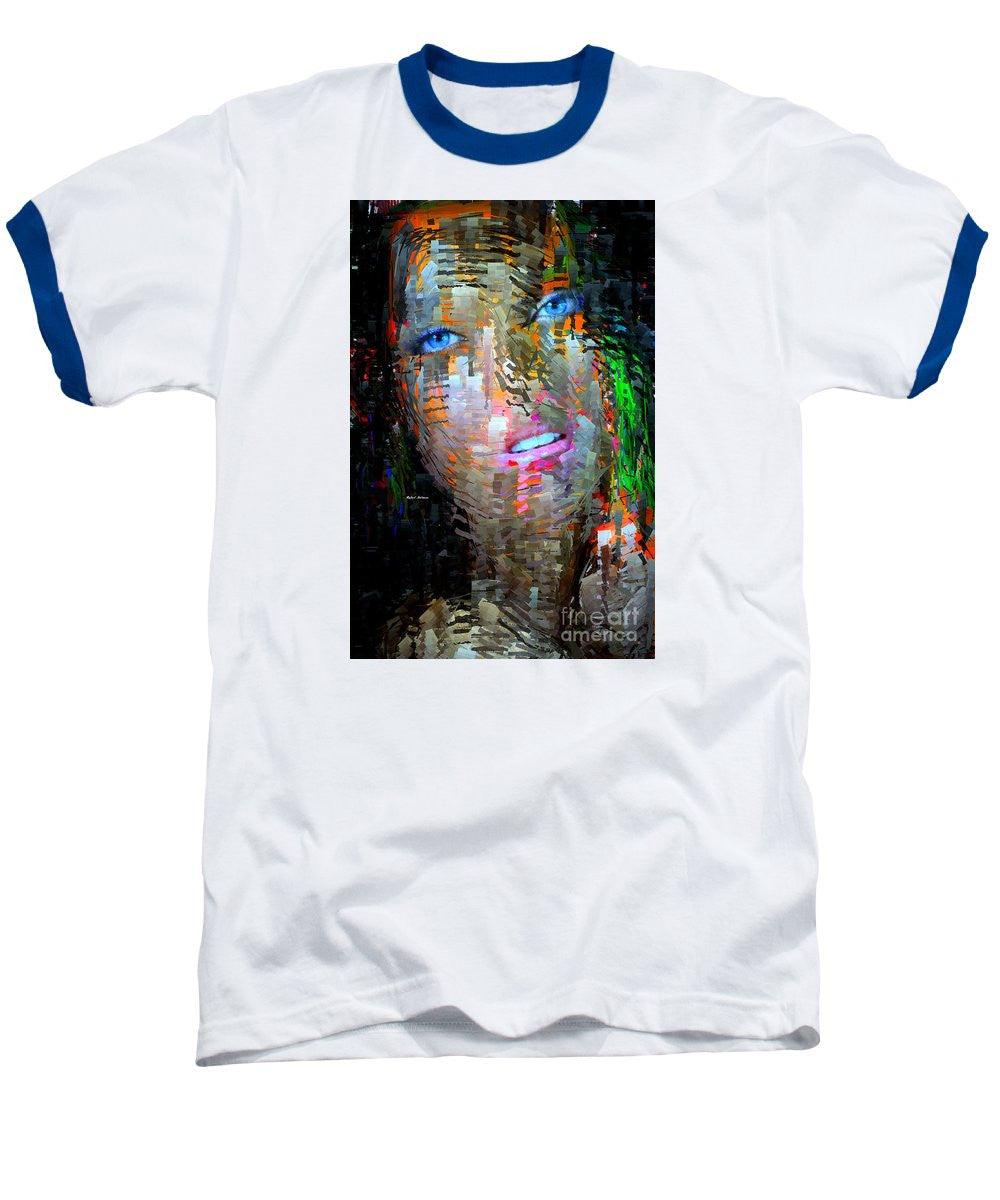 T-shirt de baseball – Yeux bleus