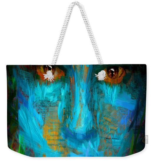 Weekender Tote Bag - Blue Face