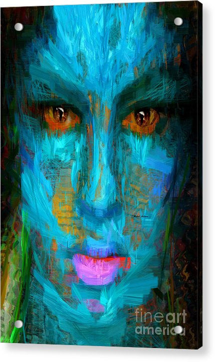 Acrylic Print - Blue Face