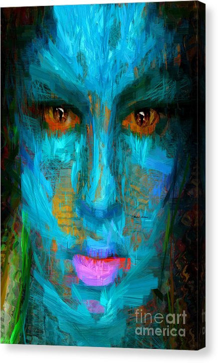 Canvas Print - Blue Face