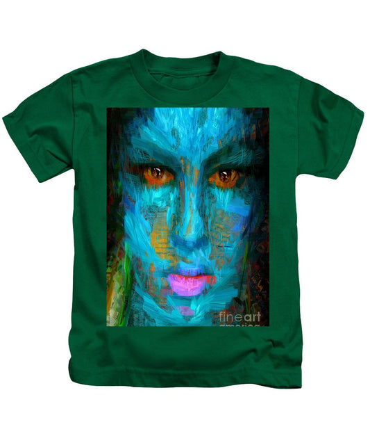 T-shirt pour enfant - Visage bleu