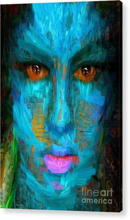 Acrylic Print - Blue Face