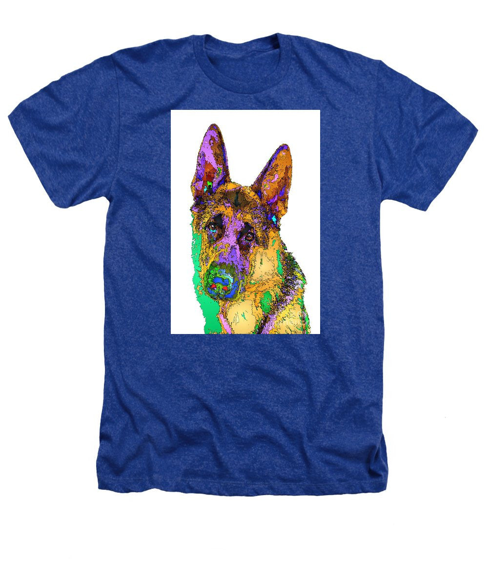 Heathers T-Shirt - Bogart The Shepherd. Pet Series