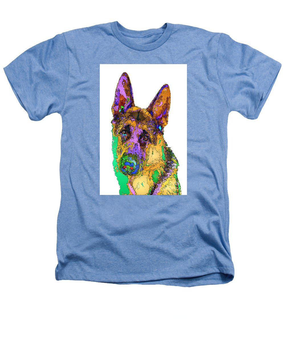 Heathers T-Shirt - Bogart The Shepherd. Pet Series