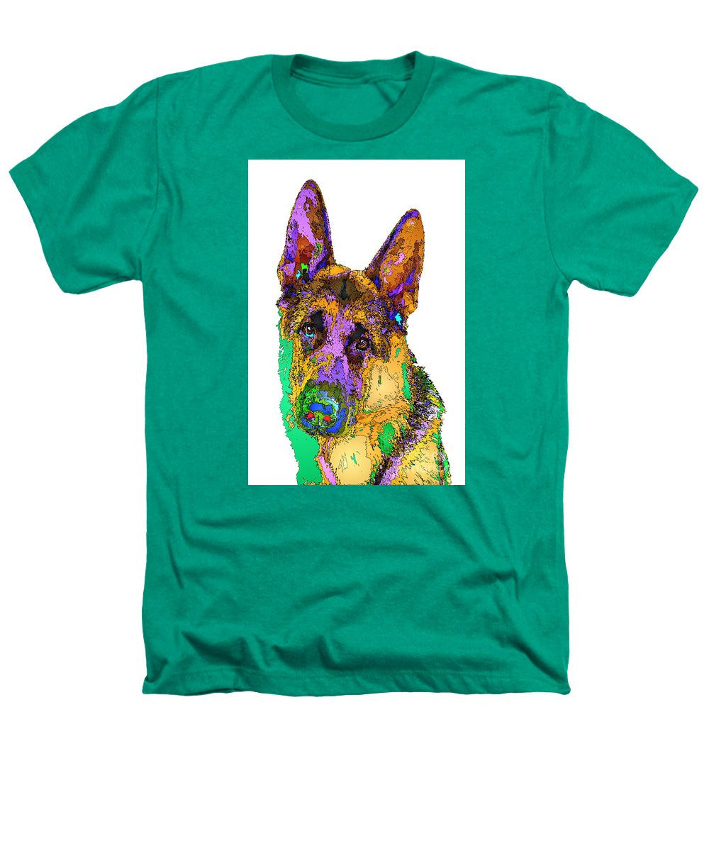 Heathers T-Shirt - Bogart The Shepherd. Pet Series