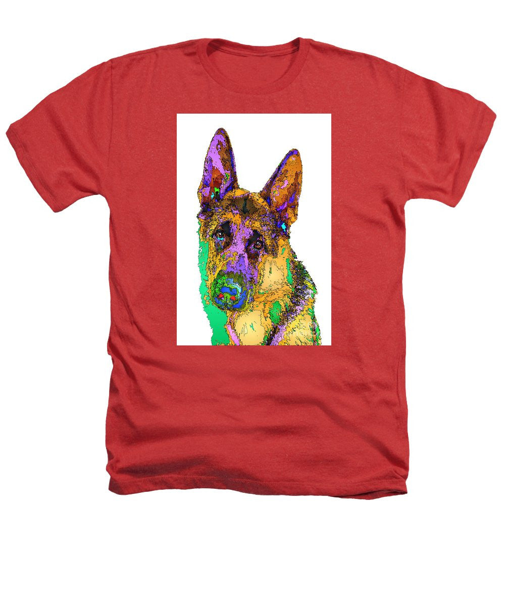 Heathers T-Shirt - Bogart The Shepherd. Pet Series