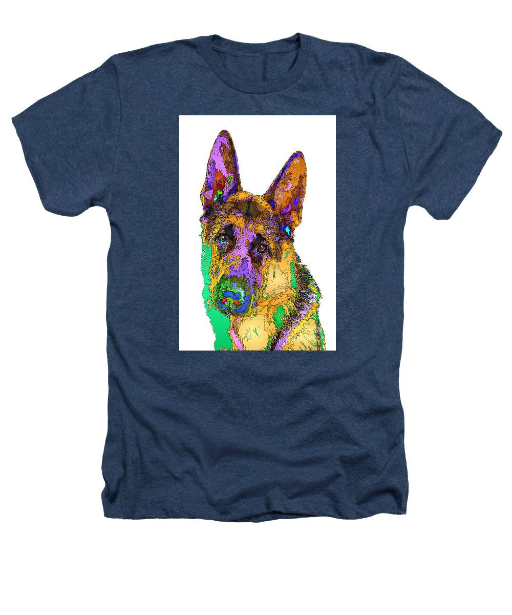 Heathers T-Shirt - Bogart The Shepherd. Pet Series