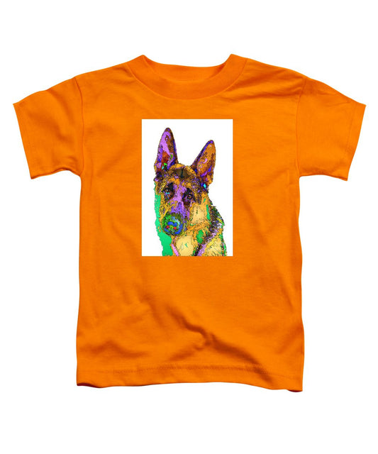 T-shirt pour tout-petits - Bogart le berger. Série Pet