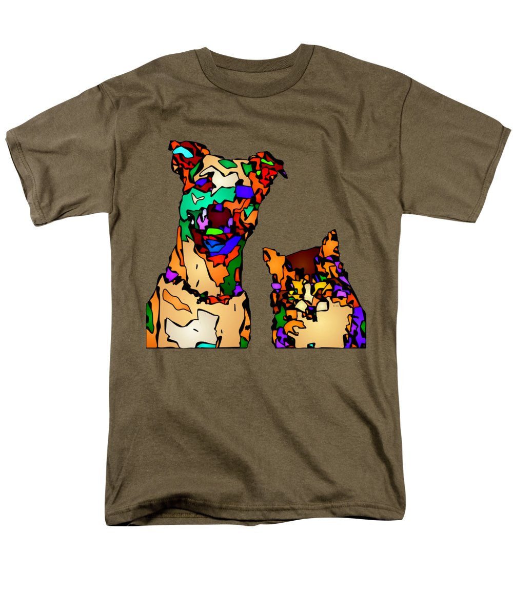 Men's T-Shirt  (Regular Fit) - Buddies For Life. Pet Series