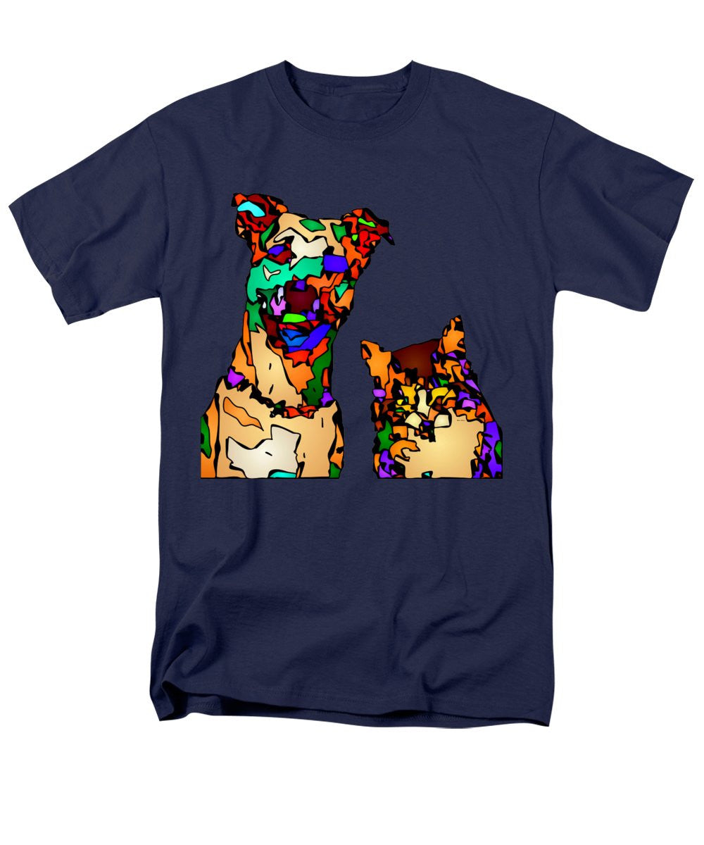 Men's T-Shirt  (Regular Fit) - Buddies For Life. Pet Series