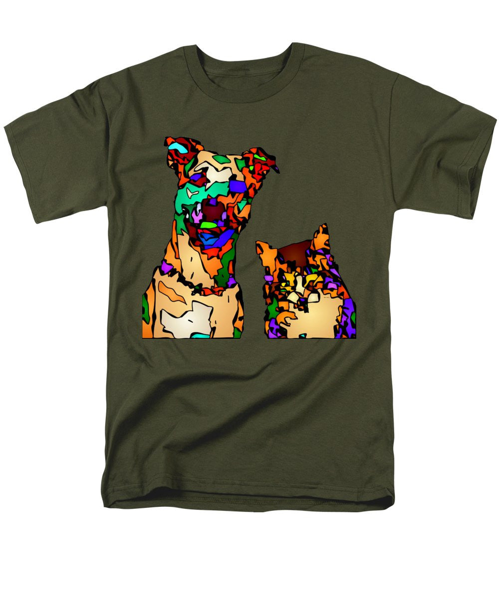 Men's T-Shirt  (Regular Fit) - Buddies For Life. Pet Series